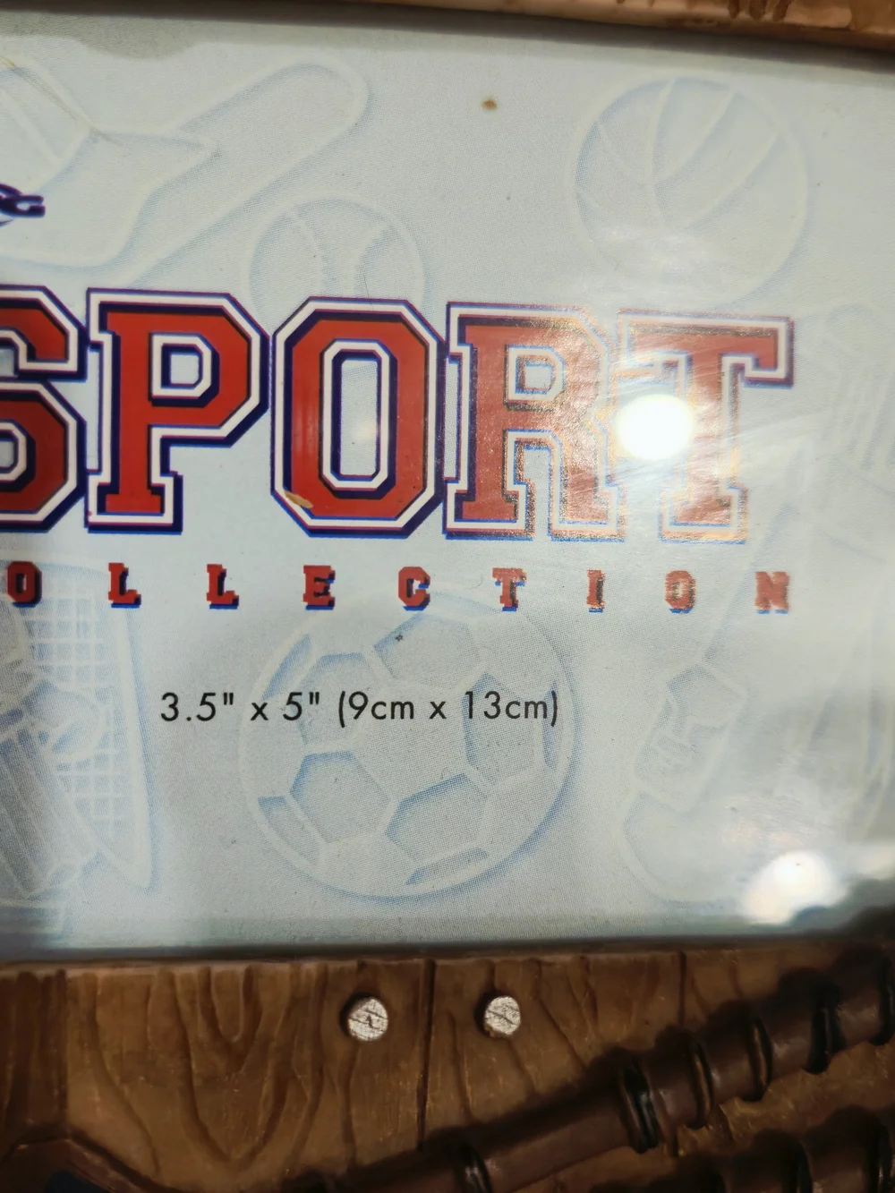 Sport Collection Hockey Photo Frame with Red Glove Accents